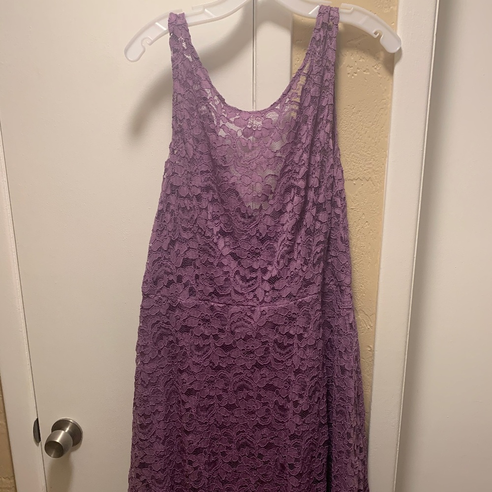 Women's David's Bridal Bridesmaid Dress Light Purp